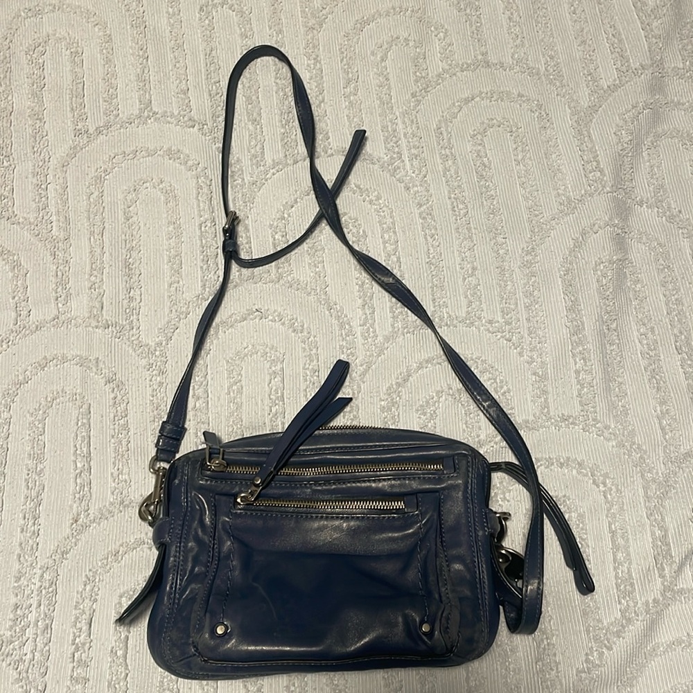 Marc by Marc jacobs navy leather crossbody bag